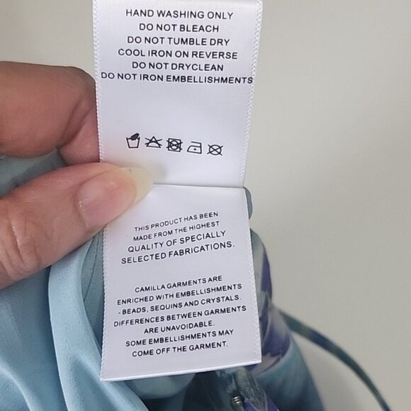 CAMILLA The Blue Market V Neck Fitted Dress Size XS b73 - Picture 16 of 16